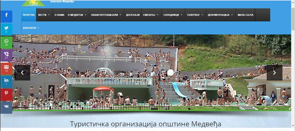Turisticka organizacije Medvedje sajt